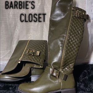 OLIVE GREEN BOOTS 🦎 Gold Details 💛